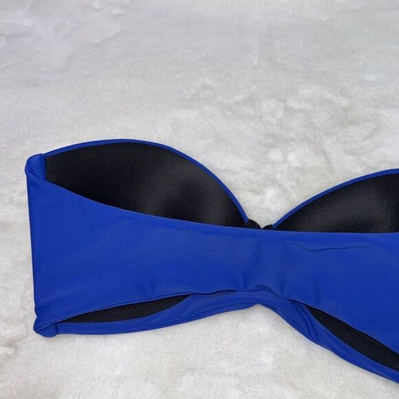 Mikoh Bandeau Strapless padded Bikini Top Size Medium - Picture 5 of 7